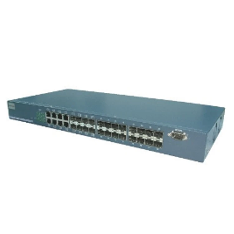 24 Port Gigabit SFP didelio prievadų skaičiaus šviesolaidžio jungiklis