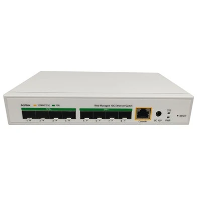 Sluoksnio3 8-prievadas 10G SFP+ jungiklis